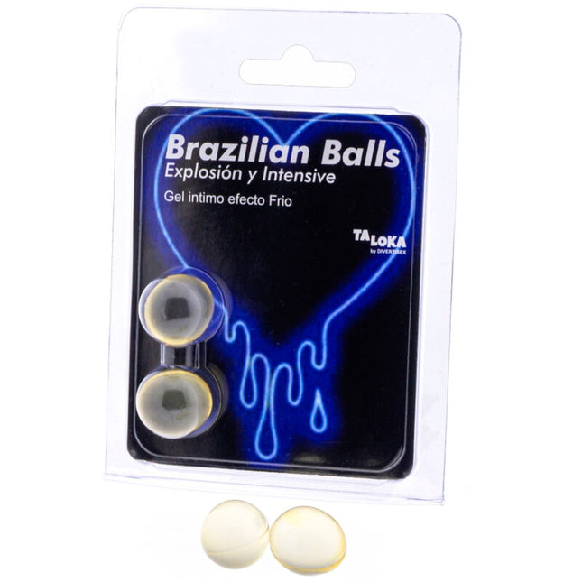 TALOKA - 2 BALLES BRÉSILIENNES GEL EXCITANT EFFET FROID & VIBRATION by TALOKA