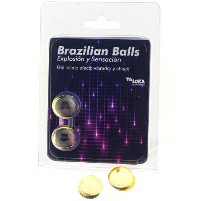 TALOKA - 2 BALLES BRÉSILIENNES VIBRANT & EFFET DE CHOC GEL EXCITANT by TALOKA