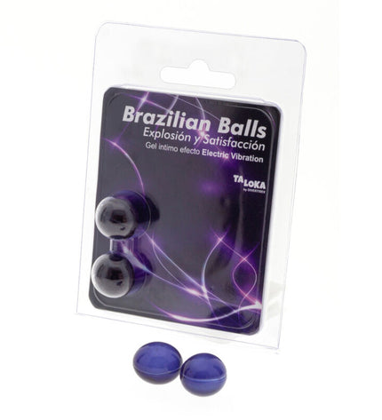 TALOKA - 2 BALLES BRÉSILIENNES EFFET VIBRANT ÉLECTRIQUE GEL EXCITANT by TALOKA