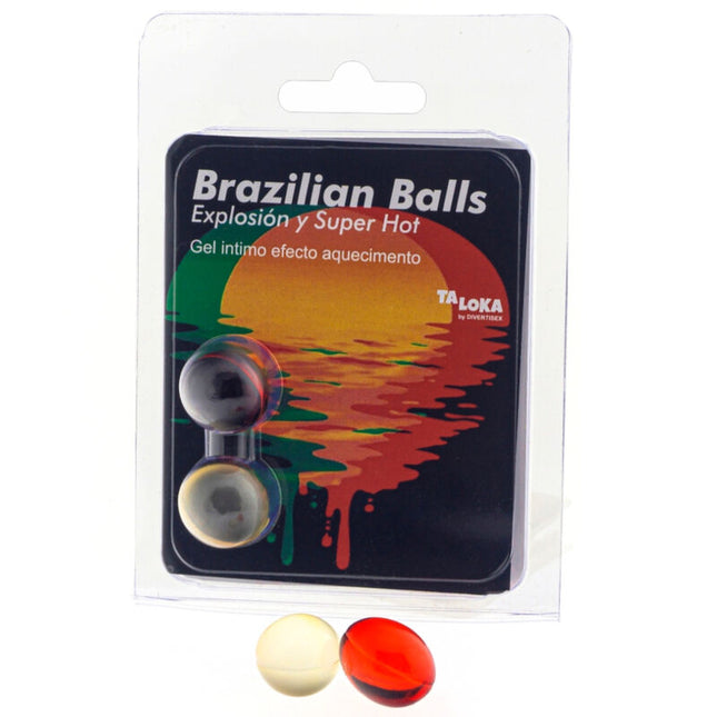 TALOKA - 2 BOULES BRÉSILIENNES GEL EXCITANT EFFET SUPER CHAUD by TALOKA