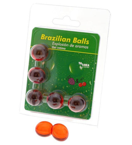 TALOKA - 5 BOULES BRÉSILIENNES GEL INTIME FRAISE & CERISE by TALOKA