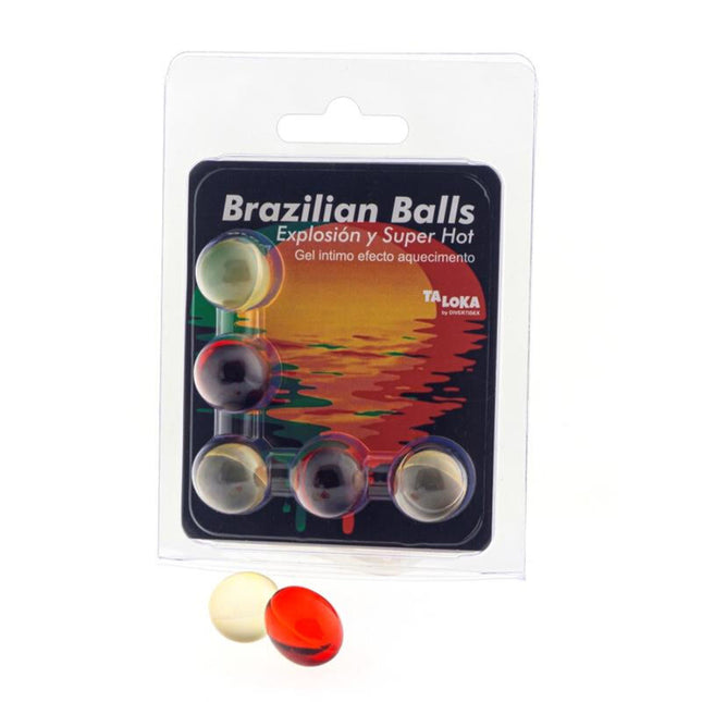TALOKA - 5 BOULES BRÉSILIENNES GEL EXCITANT EFFET SUPER CHAUD by TALOKA