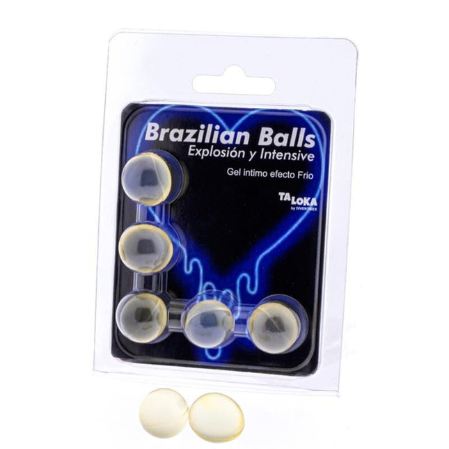 TALOKA - 5 BALLES BRÉSILIENNES GEL EXCITANT EFFET FROID & VIBRATION by TALOKA