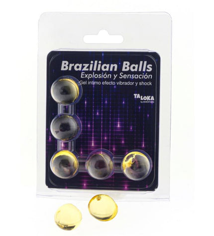 TALOKA - 5 BALLES BRÉSILIENNES VIBRANT & EFFET DE CHOC GEL EXCITANT by TALOKA