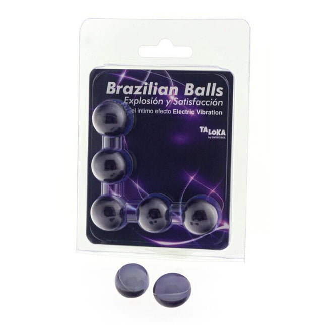 TALOKA - 5 BALLES BRÉSILIENNES EFFET VIBRANT ÉLECTRIQUE GEL EXCITANT by TALOKA