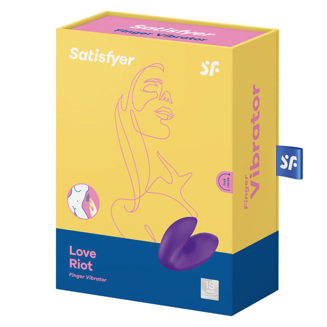 SATISFYER - VIBRATEUR DOIGTS LOVE RIOT VIOLET by SATISFYER VIBRATOR