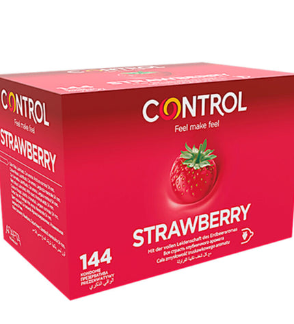 CONTROL - PRÉSERVATIFS ADAPTA FRAISE 144 UNITÉS by CONTROL CONDOMS