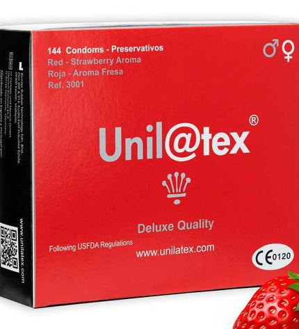 UNILATEX - CONSERVATEURS ROUGE / FRAISE 144 UNITÉS - Concombre Boutique
