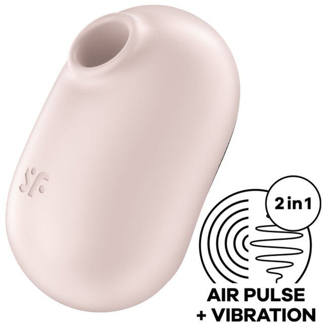 SATISFYER - STIMULATEUR ET VIBRATEUR DOUBLE AIR PULSE PRO TO GO 2 VIOLET by SATISFYER AIR PULSE