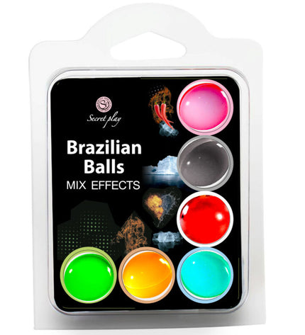 SECRET PLAY SET 6 BALLES BRÉSILIENNES EFFET MIX by SECRETPLAY COSMETIC