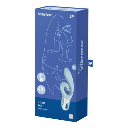 SATISFYER - LOVE ME RABBIT VIBRATION BLEU by SATISFYER VIBRATOR