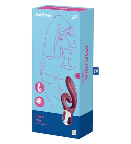 SATISFYER - LOVE ME RABBIT VIBRATION BLEU by SATISFYER VIBRATOR