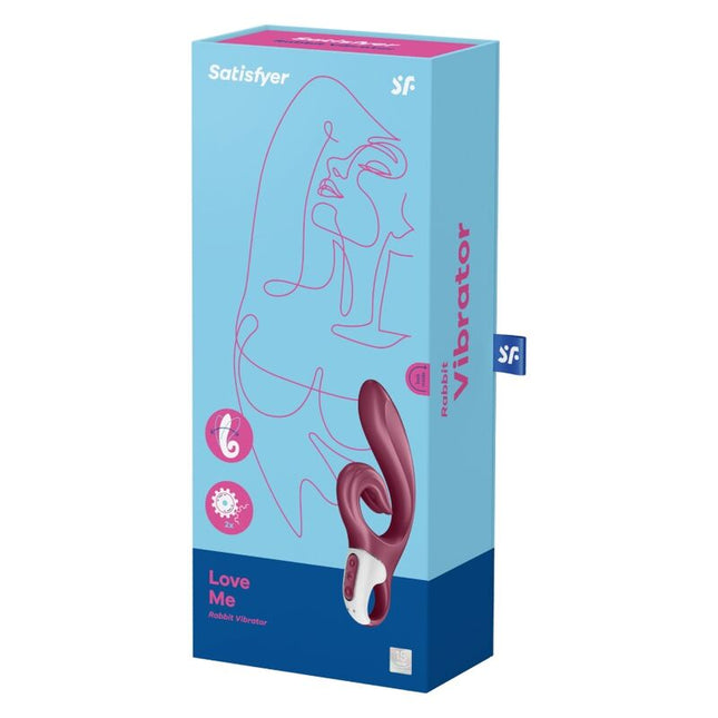 SATISFYER - LOVE ME RABBIT VIBRATION BLEU by SATISFYER VIBRATOR