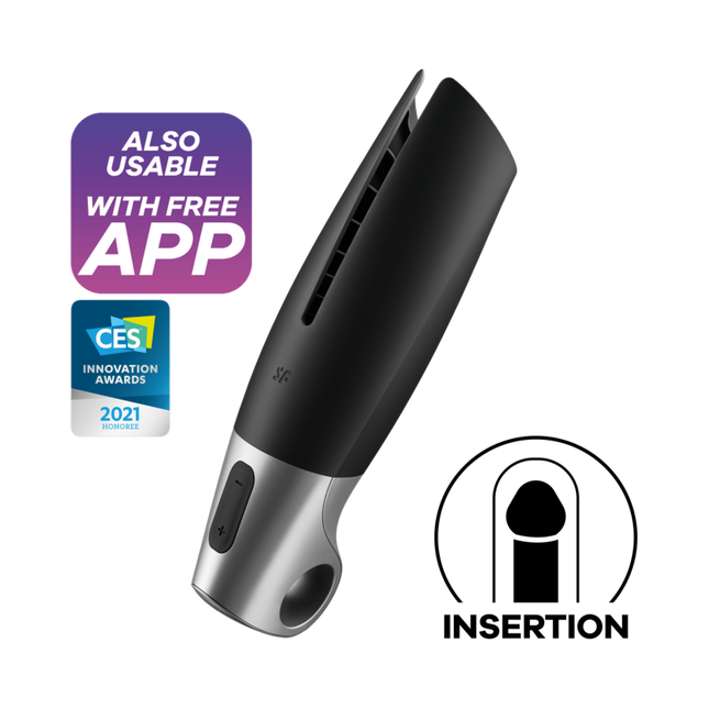 SATISFYER - MASTURBATEUR PUISSANT NOIR by SATISFYER MEN