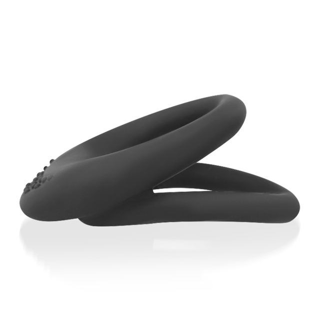 BAGUE OHMAMA DOUBLE SILICONE 3.5 CM - 4.5 CM by OHMAMA FETISH