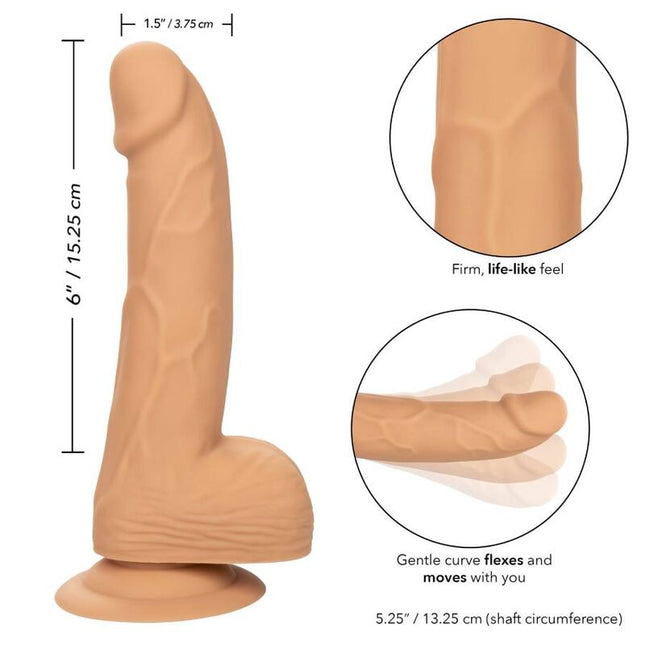 CALEXOTICS - CLOUS EN SILICONE 15.24 CM PEAU by CALEXOTICS