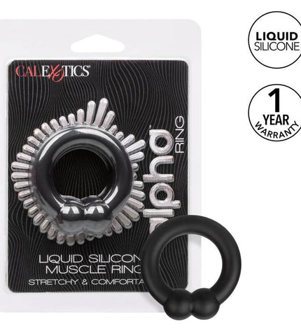 CALEXOTICS - BAGUE MUSCULAIRE ALPHA NOIR by CALEXOTICS