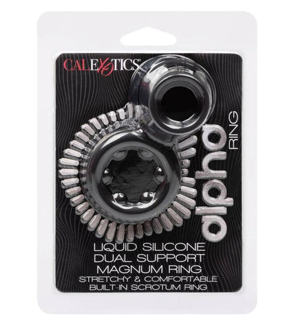 CALEXOTICS - BAGUE ALPHA DUAL MAGNUM NOIR by CALEXOTICS