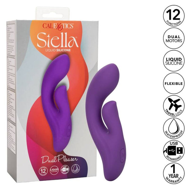 CALEXOTICS - STELLA DUAL PLEASER VIOLET by CALEXOTICS