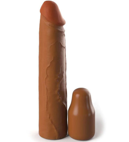 FANTASY X- TENSIONS - POCHETTE PIPEDREAMS 20,32 CM + 5,00 CM INCH PLUG CARAMEL by FANTASY X-TENSIONS