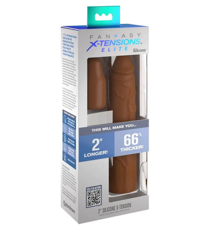 FANTASY X- TENSIONS - POCHETTE PIPEDREAMS 20,32 CM + 5,00 CM INCH PLUG CARAMEL by FANTASY X-TENSIONS