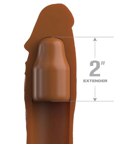 FANTASY X- TENSIONS - POCHETTE PIPEDREAMS 20,32 CM + 5,00 CM INCH PLUG CARAMEL by FANTASY X-TENSIONS