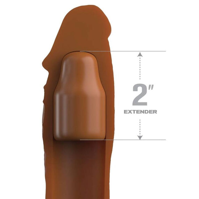 FANTASY X- TENSIONS - POCHETTE PIPEDREAMS 20,32 CM + 5,00 CM INCH PLUG CARAMEL by FANTASY X-TENSIONS