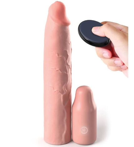 FANTASY X- TENSIONS - PIPEDREAMS MANCHE 22,86 CM + PLUG 7,62 CM REMOTE SKIN by FANTASY X-TENSIONS