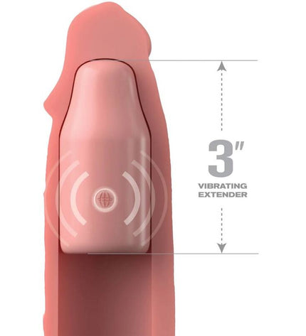 FANTASY X- TENSIONS - PIPEDREAMS MANCHE 22,86 CM + PLUG 7,62 CM REMOTE SKIN by FANTASY X-TENSIONS