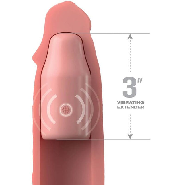 FANTASY X- TENSIONS - PIPEDREAMS MANCHE 22,86 CM + PLUG 7,62 CM REMOTE SKIN by FANTASY X-TENSIONS