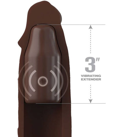 FANTASY X- TENSIONS - POCHETTE PIPEDREAMS 22,86 CM + PLUG 7,62 CM TELECOMMANDE MARRON by FANTASY X-TENSIONS