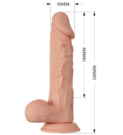 BAILE - BELLE RENCONTRE BURAQ GODE RÉALISTE FLEXIBLE 24 CM NATUREL by BAILE DILDOS