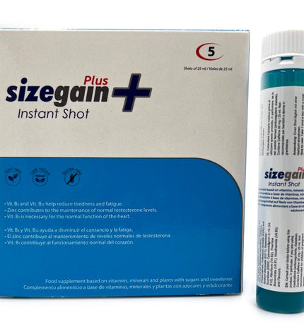 500 COSMETICS - SIZEGAIN PLUS INSTANT SHOT MALE ENERGIZER 5 UNITS by 500COSMETICS
