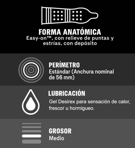 DUREX - ORGASMIQUE INTENSE 12 UNITÉS - Concombre Boutique