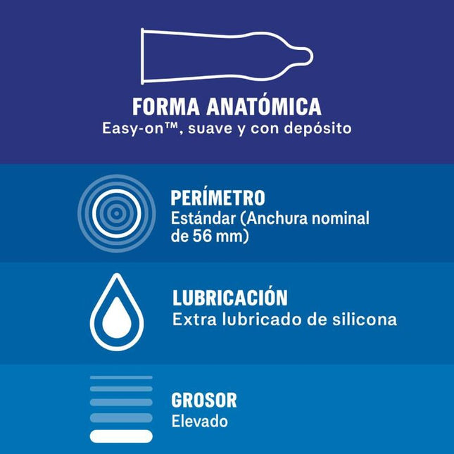 DUREX - EXTRA SÉGURO 12 UNITÉS - Concombre Boutique