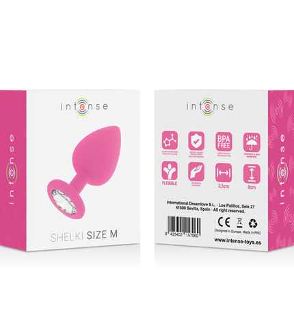 INTENSE - PLUG ANAL SHELKI M FUCHSIA by INTENSE ANAL TOYS