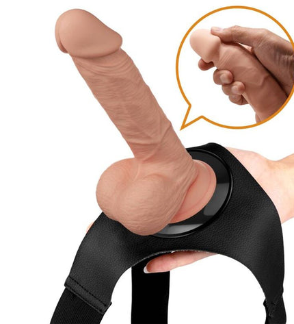 PRETTY LOVE - SLIP HARNAIS HARNAIS UNIVERSEL AVEC GODE JERRY 21,8 CM NATUREL by PRETTY LOVE