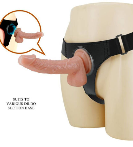 PRETTY LOVE - SLIP HARNAIS HARNAIS UNIVERSEL AVEC GODE KEVIN 19 CM NATUREL by PRETTY LOVE