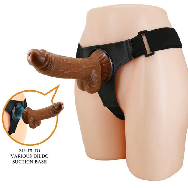 PRETTY LOVE - SLIP HARNAIS HARNAIS UNIVERSEL AVEC GODE MICHEAL 20 CM NOIR by PRETTY LOVE