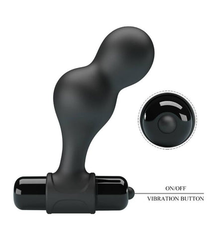 MR PLAY - PLUG ANAL VIBRATEUR EN SILICONE NOIR by MR PLAY