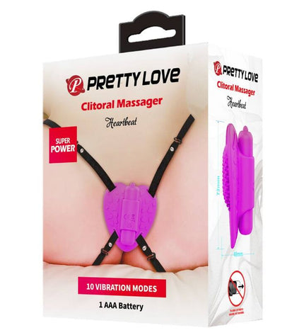 PRETTY LOVE - MASSEUR DE CLITORIS HEARTBEAT 10 MODES DE VIBRATION VIOLET by PRETTY LOVE FLIRTATION
