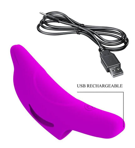 PRETTY LOVE - PUISSANT STIMULATEUR DE DOIGTS VIOLET DELPHINI by PRETTY LOVE