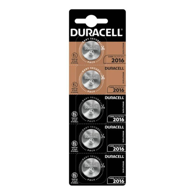 DURACELL - PILE BOUTON LITIO CR2016 3V 5 UNIT? by DURACELL