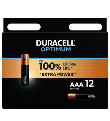 DURACELL - PILE ALCALINE OPTIMUM 200 AAA LR03 12 UNIT? by DURACELL