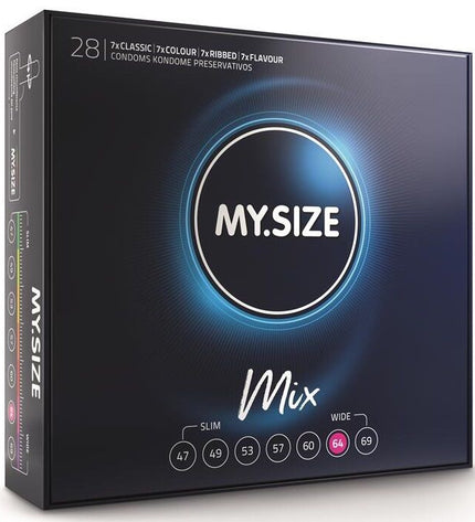 MY SIZE - MIX PRÉSERVATIFS 64 MM 28 UNITÉS by MY SIZE MIX