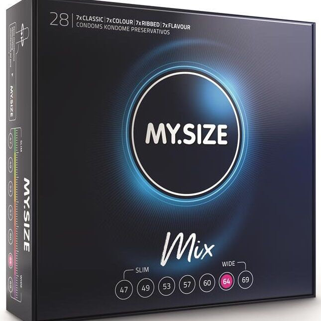 MY SIZE - MIX PRÉSERVATIFS 64 MM 28 UNITÉS by MY SIZE MIX