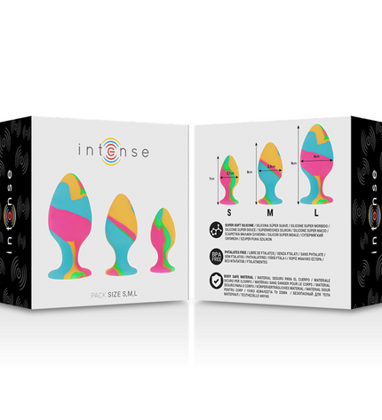 INTENSE - ENSEMBLE DE BOUCHONS EN SILICONE MULTICOLORE by INTENSE ANAL TOYS