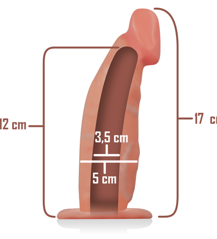 INTENSE - HARNAIS CREUX AVEC GODE 18 X 3,5 CM by INTENSE FOR HIM