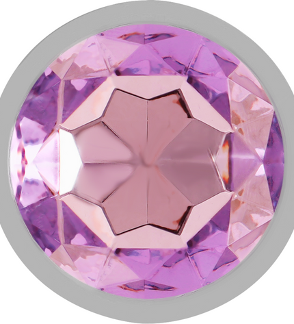 INTENSE - PLUG ANAL EN MÉTAL ALUMINIUM AVEC CRISTAL VIOLET TAILLE L by INTENSE ANAL TOYS