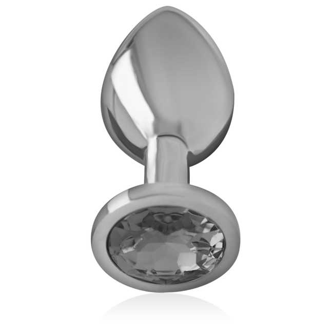 INTENSE - PLUG ANAL EN MÉTAL ALUMINIUM AVEC VERRE NOIR TAILLE M by INTENSE ANAL TOYS